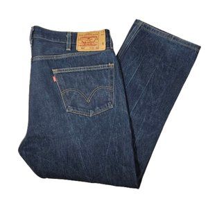 Levi's 501 Blue Jeans Button Fly Men's Size 42 x 32 Straight Leg